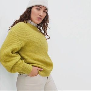 Everlane Oversized Alpaca Crew in Pepper Sz XS